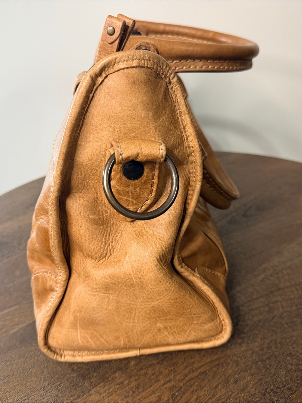 Frye Melissa Leather Satchel in Tan - Picture 4 of 10